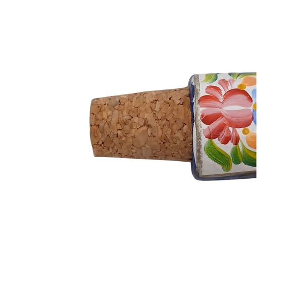 Colorful Hungarian Folk-Art Girl Lady Cork Wine Bottle Stopper Russian European - Picture 6 of 8